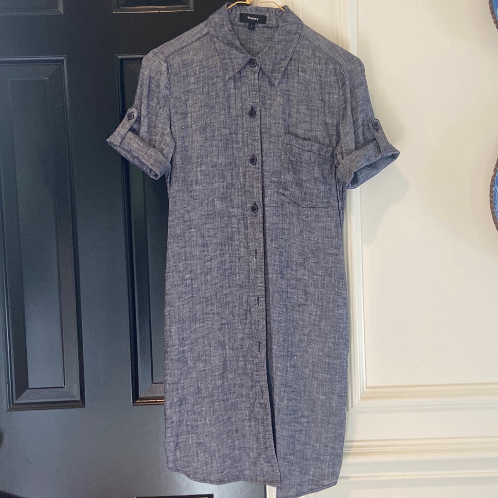 Theory Shirt Dress, Size 0